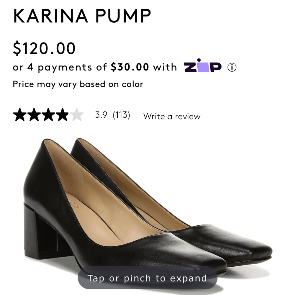 Naturalizer Karina pump size 8 Never worn
